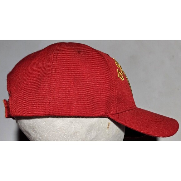 US Marine Corps USMC Hat U.S. Warriors Military Logo Seal Patch Red Baseball Cap - Picture 4 of 11